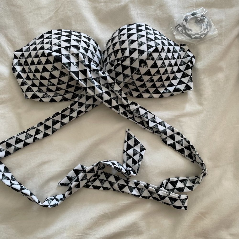 Victoria's Secret Pink Strapless Bandeau Waist Wrap Bikini Top